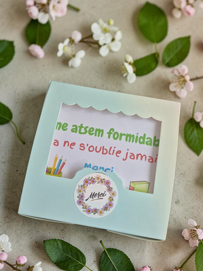 Coffret Cadeau fin d'année scolaire - Maîtresse/ Atsem / Nounou - NLA Creations 
