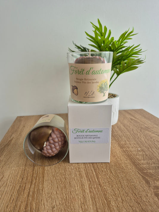 Bougie "Forêt d'automne" - Pin des landes - NLA Creations 