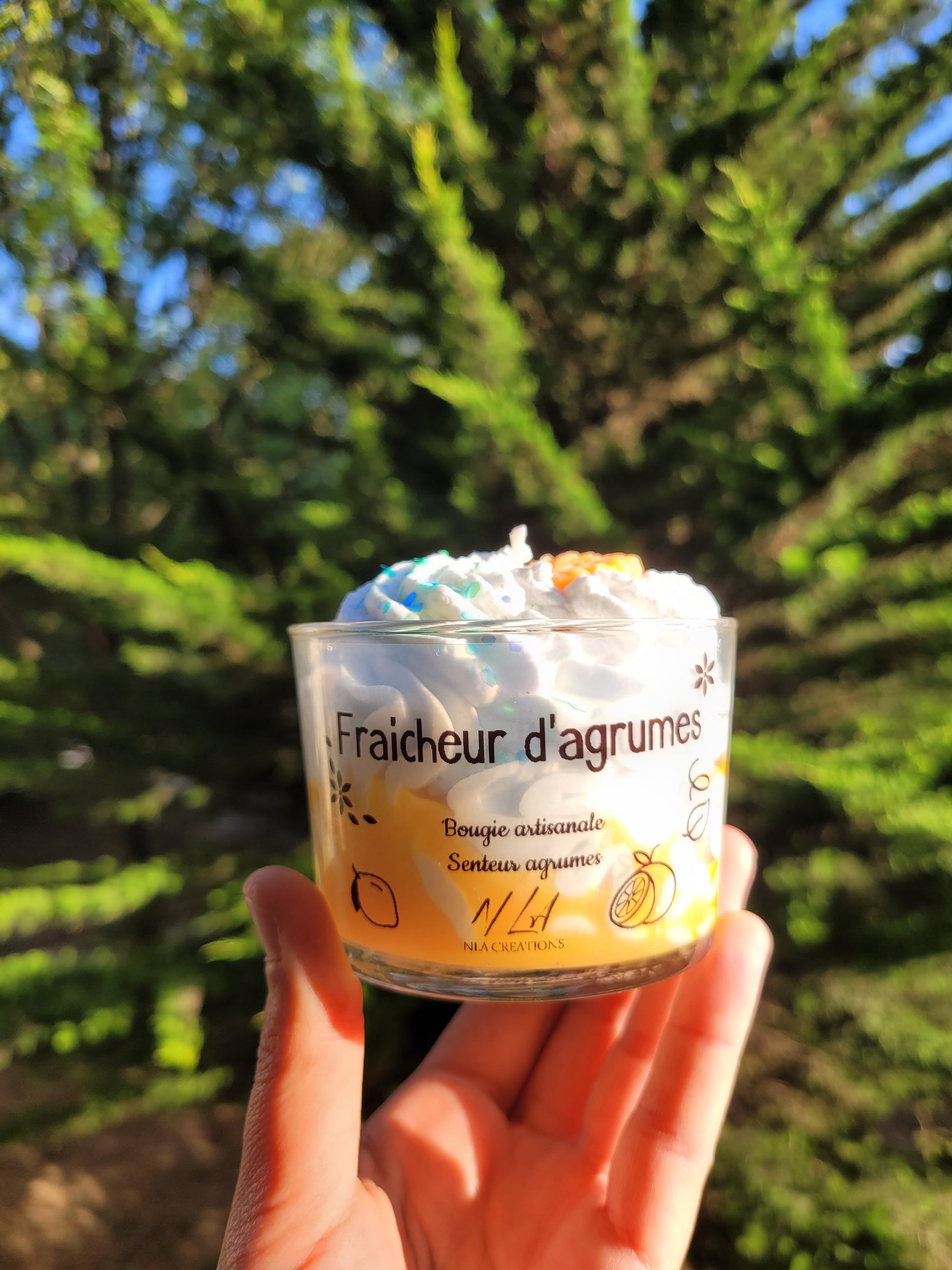 Bougie Fraîcheur d'Agrumes - NLA Creations 