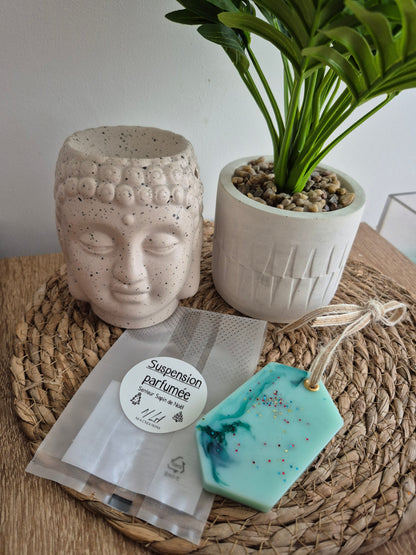 Suspension parfumée artisanale Géométrique - Senteur au choix ✨️