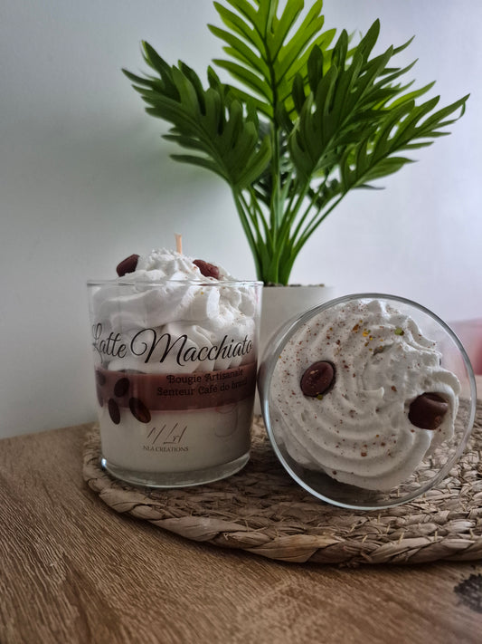 Bougie artisanale - Latte Macchiato - Café - NLA Creations 