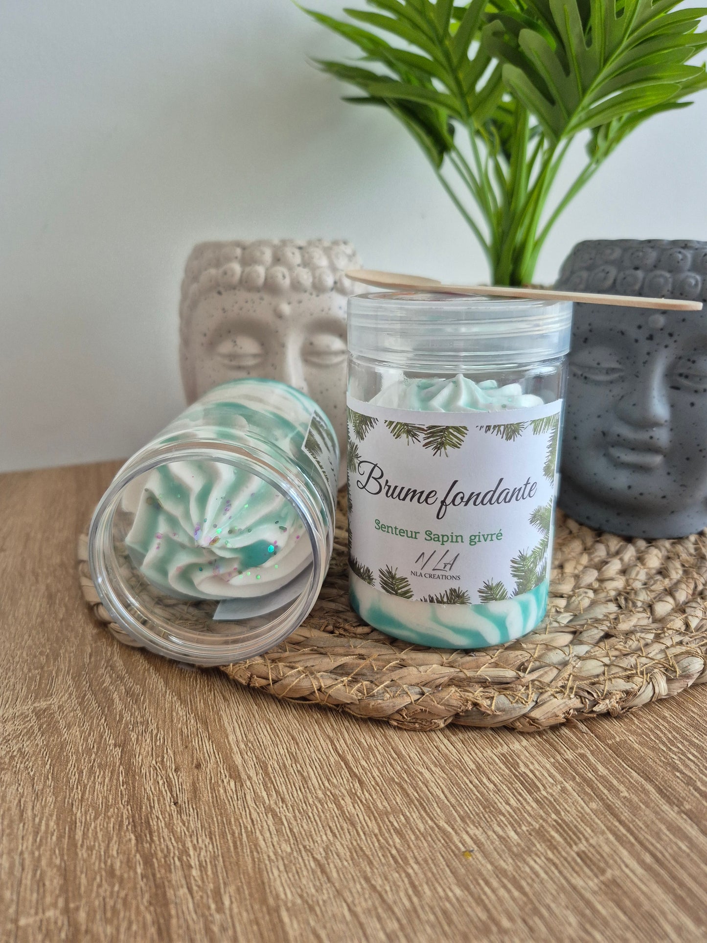 Fondant cremeux chantilly - Sapin givré - 2 formats - NLA Creations 