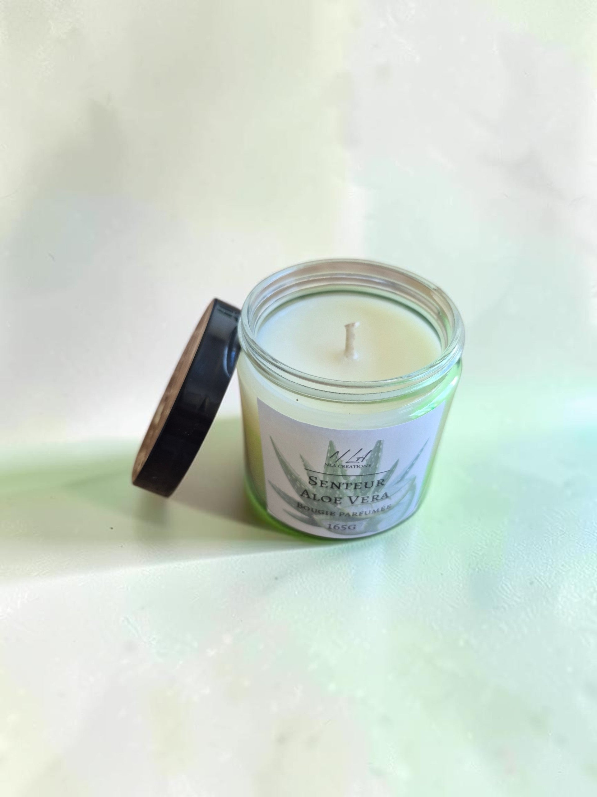 Bougie artisanale - Senteur Aloe Vera - NLA Creations 