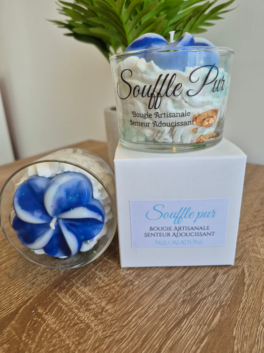 Bougie artisanale vegan senteur adoucissant 