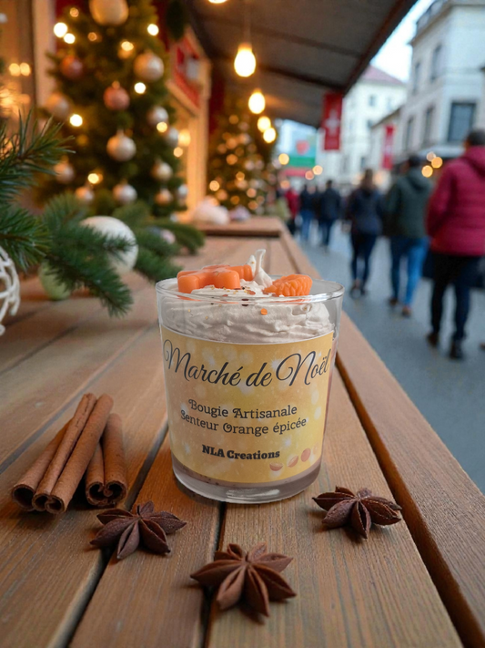 Bougie "Marché de Noël" senteur Orange épicée