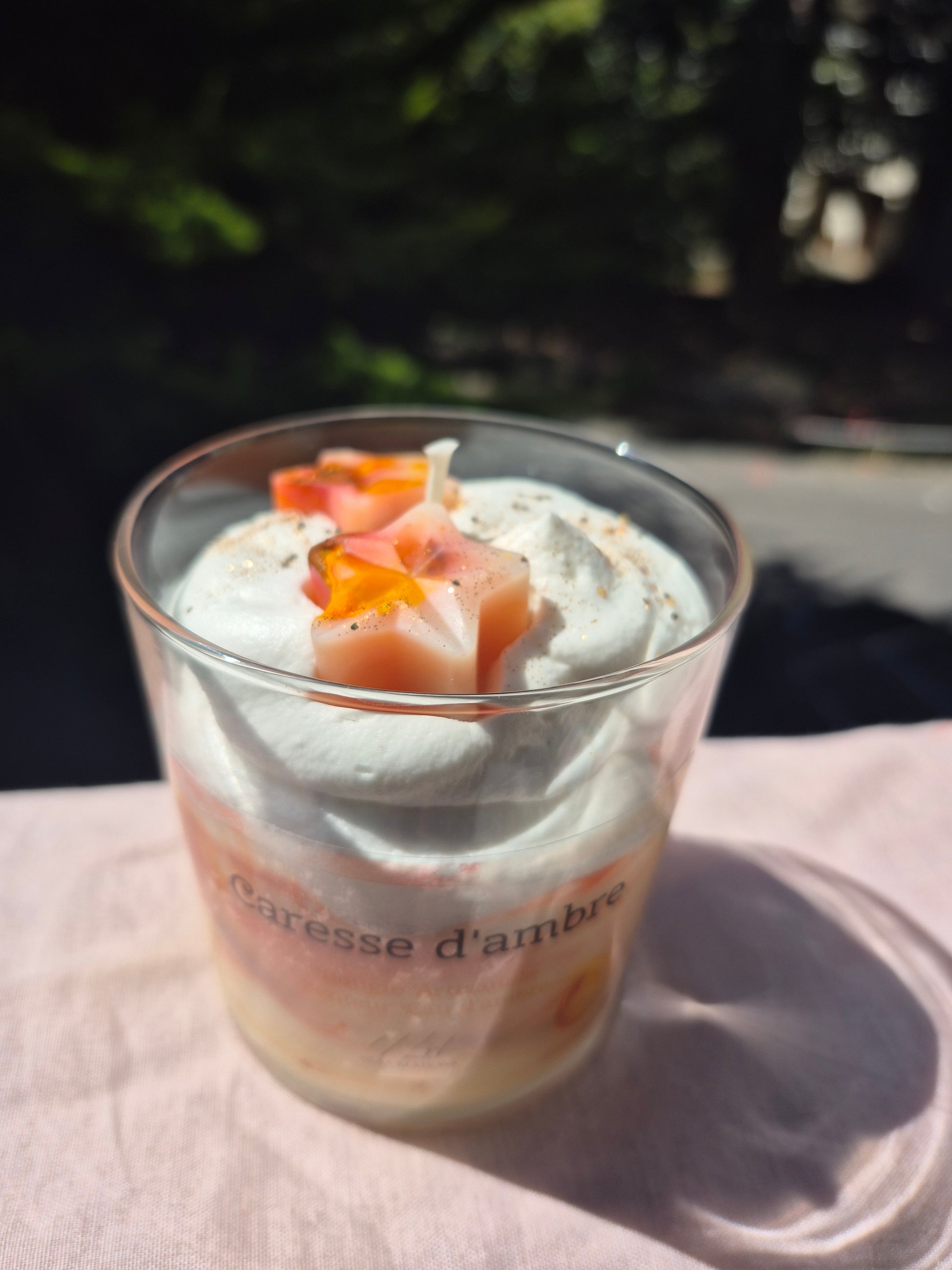 Bougie "Caresse d'ambre" senteur eau d’ambre - NLA Creations 