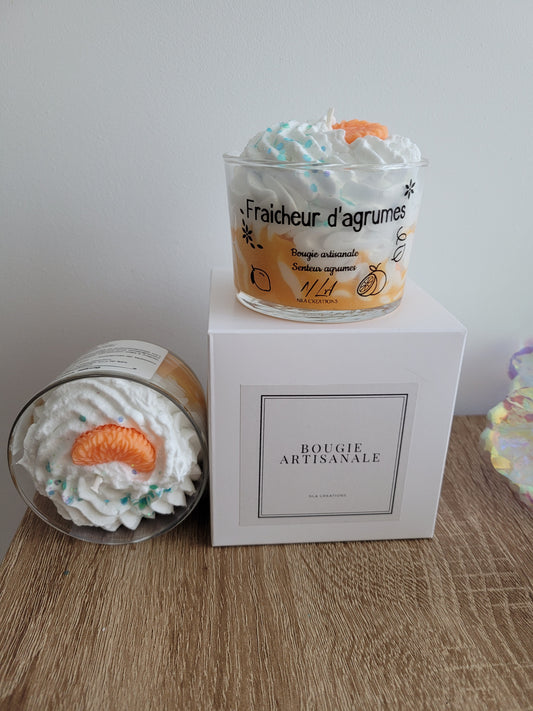 Bougie Fraîcheur d'Agrumes - NLA Creations 