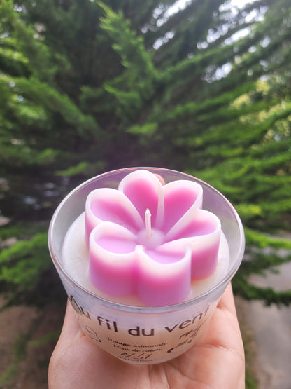 Bougie "Au fil du vent" Senteur Fleur de coton - NLA Creations 