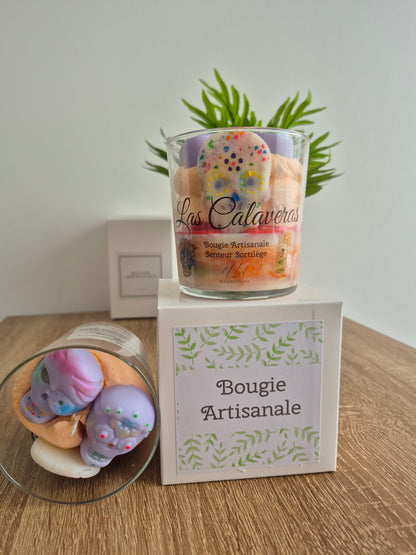 Bougie "Las calaveras" - Senteur sortilège - NLA Creations 