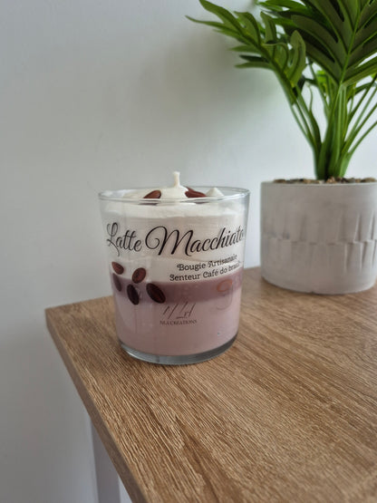 Bougie artisanale - Latte Macchiato - Café - NLA Creations 