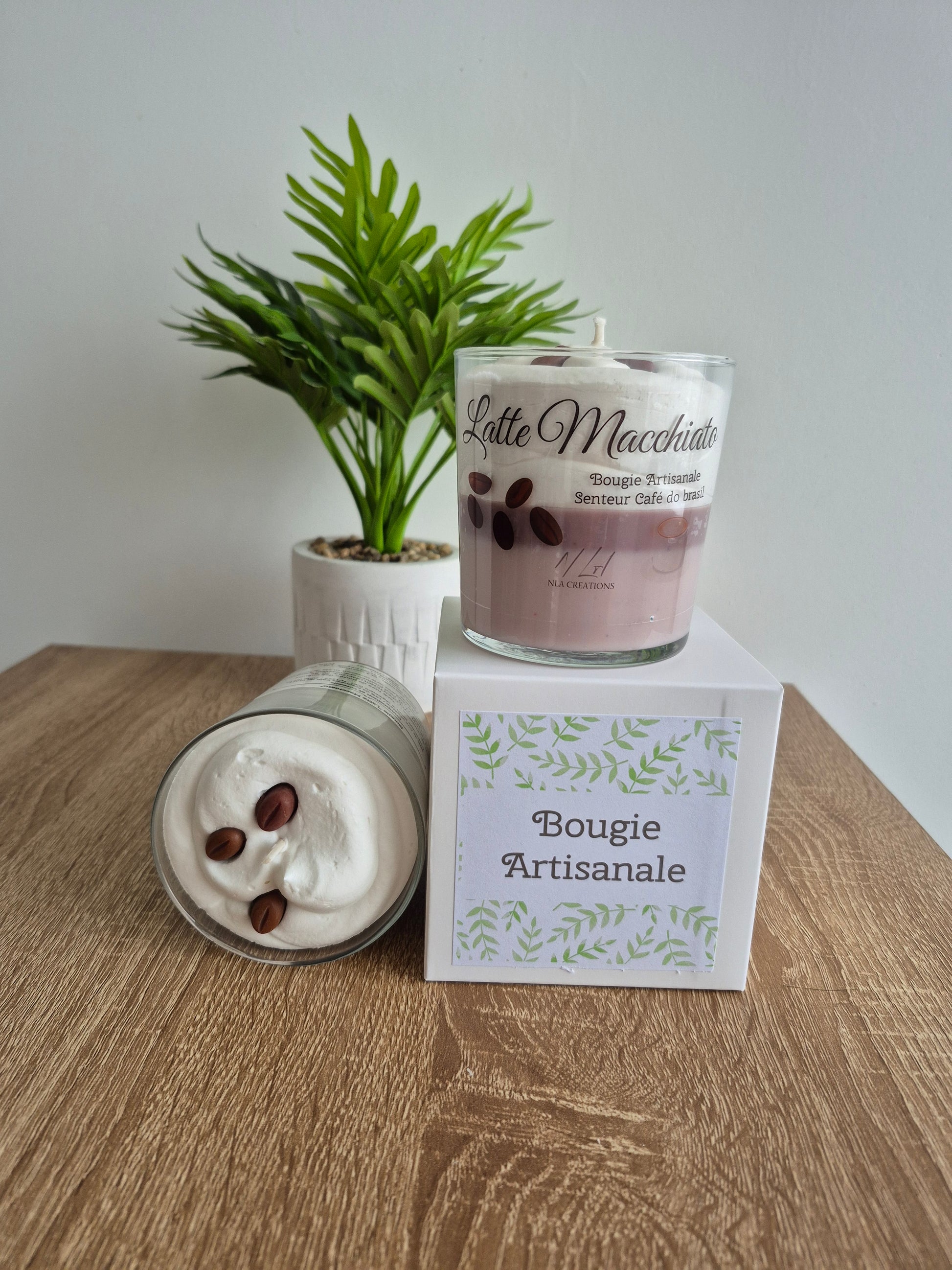Bougie artisanale - Latte Macchiato - Café - NLA Creations 